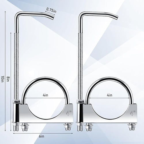 1 Pcs 4 Inch Universal Exhaust Clamp - Image 2