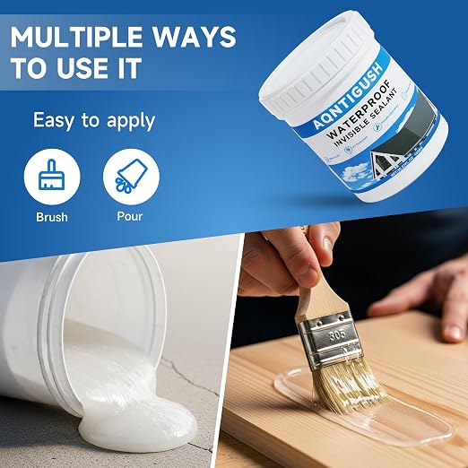 Transparent Waterproof Sealant 35oz, Bonds to roofs, concrete & wood, - Image 5