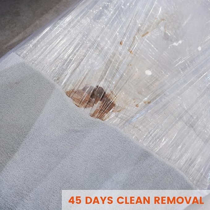 TAPEBEAR Carpet Protection Film 24" x 200' Self Adhesive Carpet Cover - Image 4