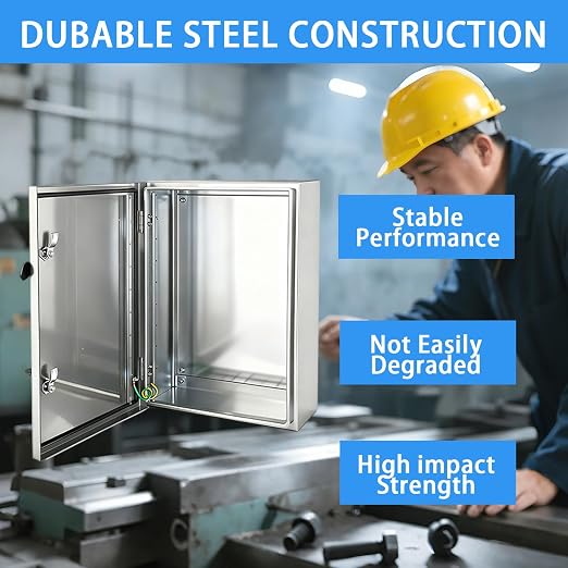 Electrical Enclosure 24x16x8, 304 Stainless Steel Enclosure IP66 Waterproof and - Image 5