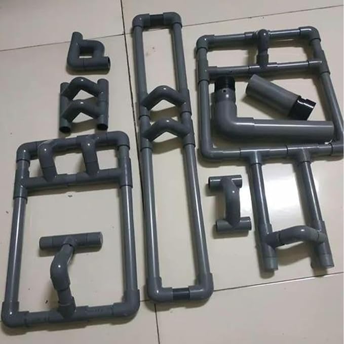 6Pcs 1/2 Inch Grey Electrical Conduit PVC Pipe 17" Long Sch40 PVC Rigid Tube - Image 7