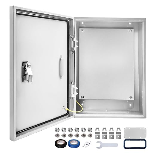 Electrical Junction Box 24x16x12, NEMA 4X IP66 Steel Enclosure Box | 1.5mm steel by CXCESNS