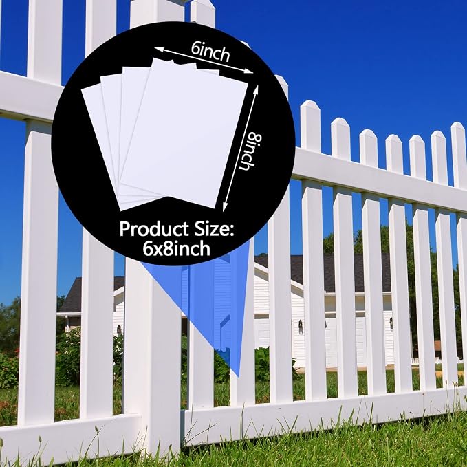 Mudder 20 Pieces Vinyl Siding Repair Kit 6 x 8 in Fence Repair Kit, - Image 5