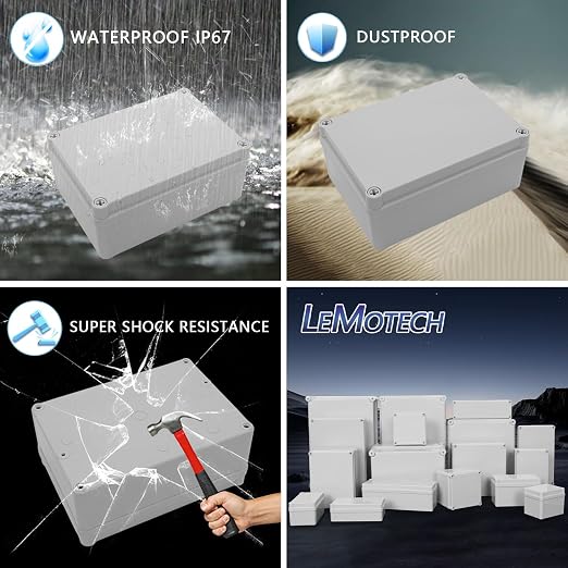 Junction Box IP67 Waterproof Dustproof ABS Plastic Project Box - Image 8
