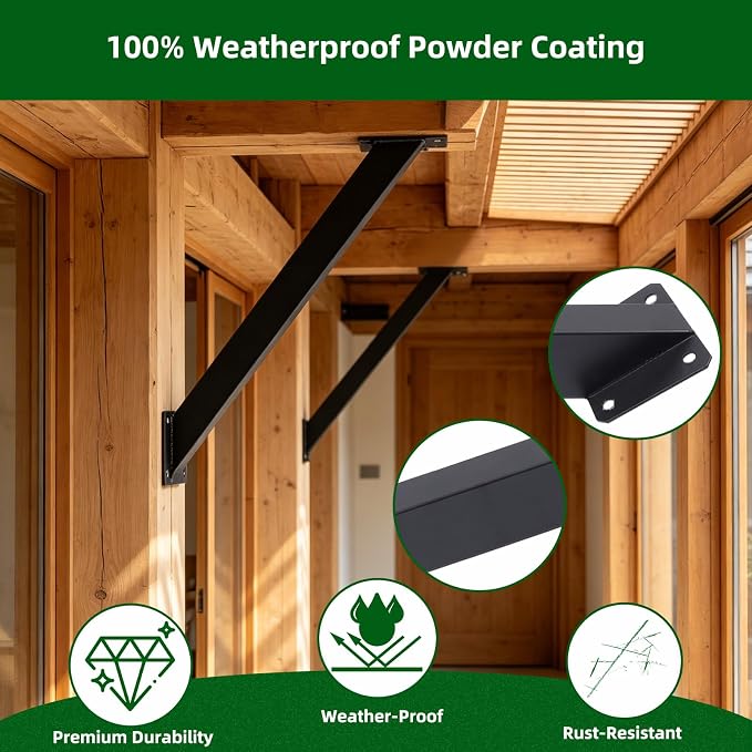 8Pcs 45 Degree Angle Bracket Support Kit - Image 4