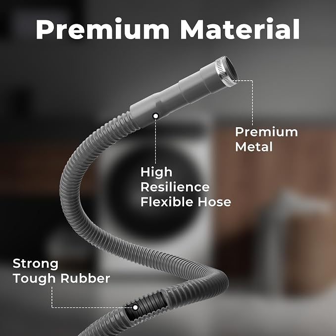 10Ft Universal Washing Machine Drain Hose Flexible Extension Hose | Flexible - Image 6
