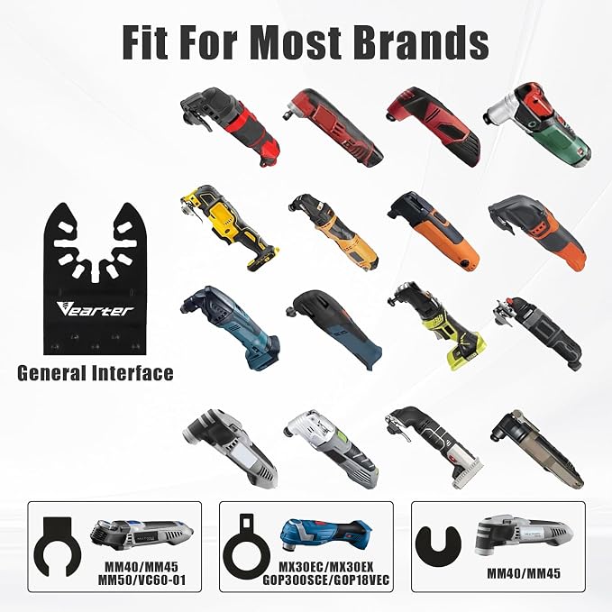 7PCS Diamond Oscillating Tool Blade Kit, - Image 3