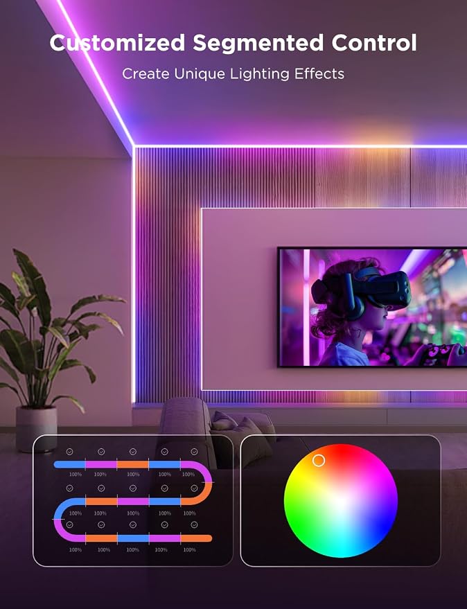 Govee 16.4ft COB LED Strip Light Pro, RGBICW Light - Image 6