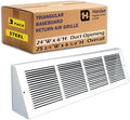 Fits 24x6 Duct Opening | Steel Triangular Baseboard Return Air Grille by Handua by Handua