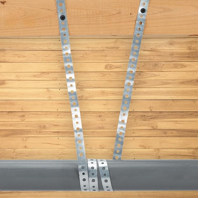 Galvanized Metal Pipe Strap 3/4-Inch x 100-Feet 24-Gauge - Image 7
