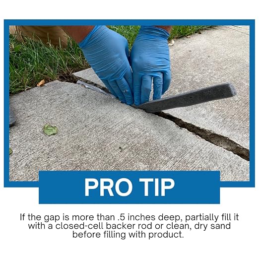 Akonaflex Self-Leveling Concrete Repair, 10 Ounces | Concrete Caulk Compound - Image 4