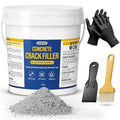 Concrete Crack Filler Heavy-Duty Dry Granular Mortar Repair Kit, 10 lb Gray | by Unknown