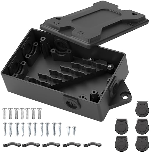 PlugSaf 7 Way Trailer Junction Box Weatherproof Trailer Wiring Junction Box | by PlugSaf