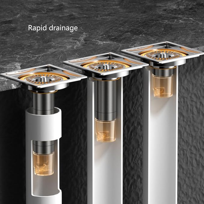Extended Floor Drain Cores Stable Variable Length Sewer Extension Pipe Bathroom - Image 3