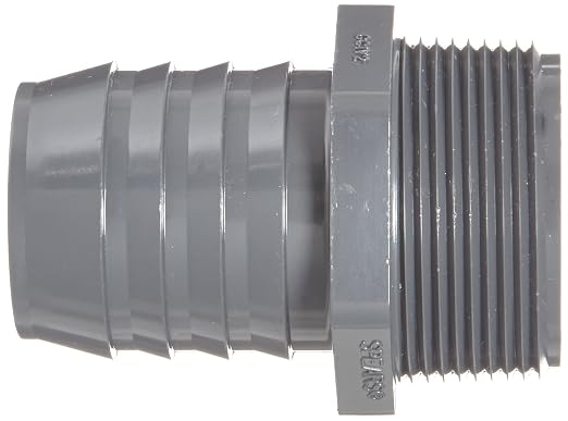 Spears 1436 Series PVC Tube Fitting, Schedule 40, 1-1/2" Barbed x NPT Male - Image 2