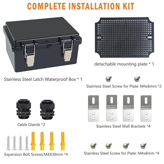 Electrical Junction Box, IP67 Waterproof Outdoor Box ABS Plastic Enclosure - Image 7
