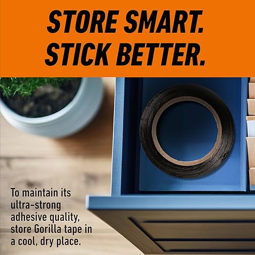 Gorilla Tough & Wide Heavy Duty Duct Tape, 2.88" x 25 yd, Indoor & Outdoor Use - Image 3