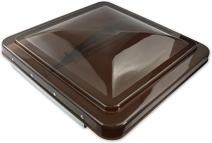 2 Packs 14 Inch RV Roof Vent Cover Universal Replacement Vent Lid Smoked - Image 3