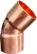EZ-FLUID Plumbing 1-1/4" C X C LF Short Radius Copper 45 Degree Elbow Pressure by EZ-FLUIDPlumbingProducts