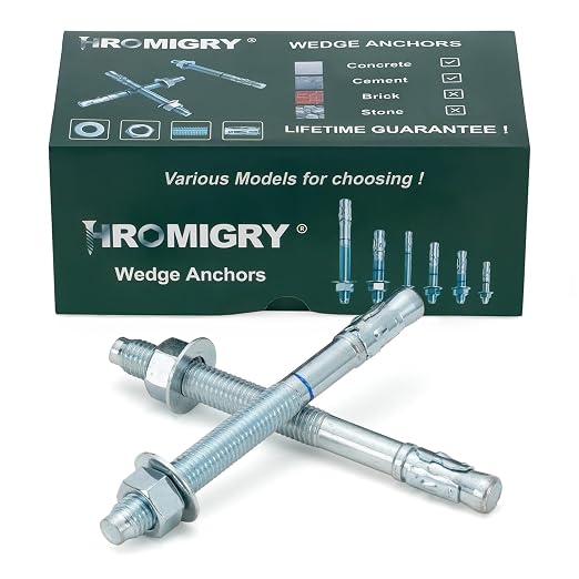 5/8" x 7" Concrete Anchors 5/8 inch Wedge Anchors Bolts Zinc Plated - Image 9