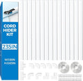 Yecaye 235in Wall Cord Hider for 2-3 Cords, W1.18in H0.63in, On-Wall Cord Cover by Yecaye