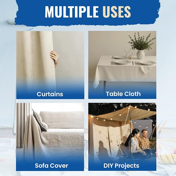REDIBLUE Canvas Drop Cloth 4 x 12 feet - Image 9