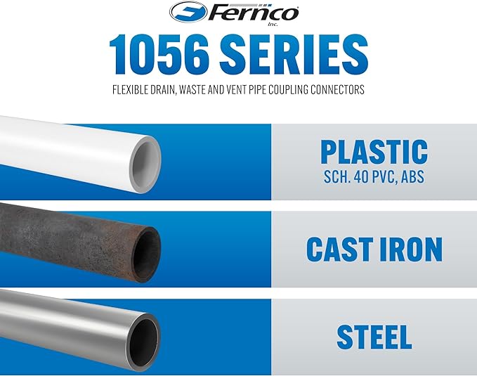 Fernco 4 In. x 4 In. Plastic to Plastic PVC Coupling - Image 5