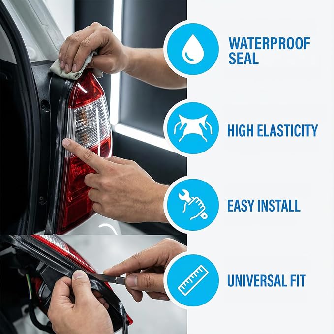 8MM×13Ft Butyl Rubber Sealant Tape, Self-Adhesive Waterproof Sound Deadening - Image 3