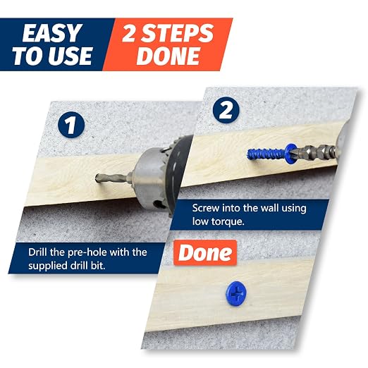3/16" x 2-1/4" Concrete Screw Anchor, Cement or Stucco - Image 4