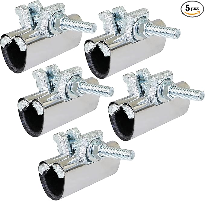 Highcraft Pipe Repair Clamp 3/4'', IPS Single Bolt, 3” Long, Stainless Steel by Highcraft