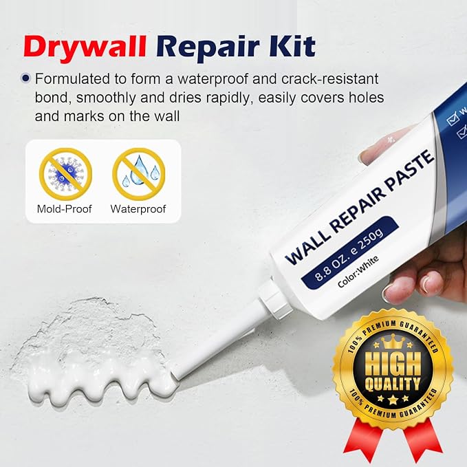 Drywall Repair Kit, Quick Drying & Efficient Wall Repair Paste, Holes & Cracks - Image 3