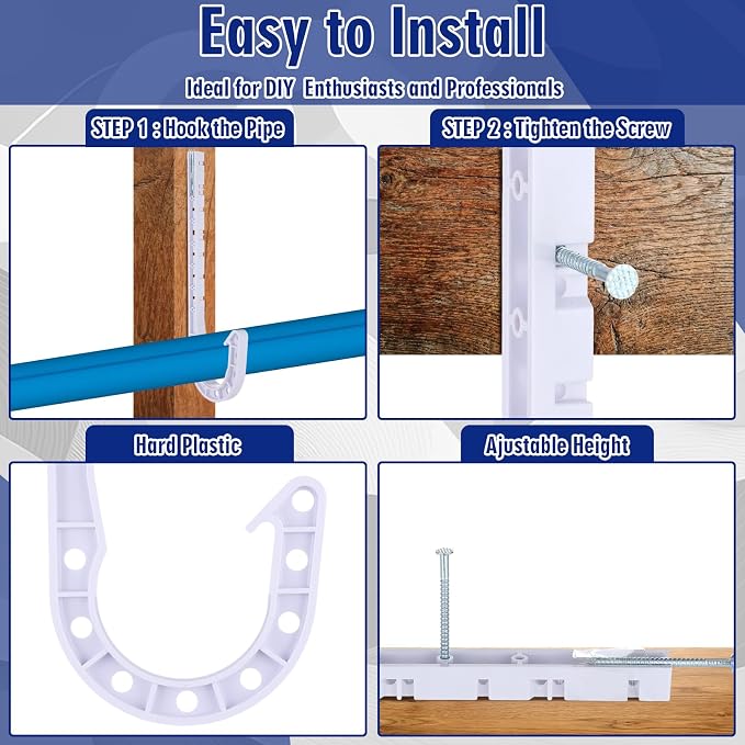 Novabright 10 Pcs 2 Inch Pex Support J-hook Pipe Hanger - Image 3