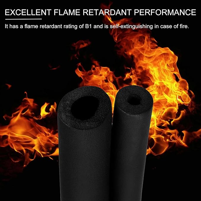 PATIKIL 1-1/8" ID x 6Ft x 0.35" Pipe Insulation Foam Tube, Pipe Cover Wrap Roll - Image 3