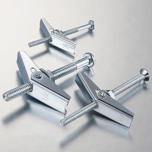 Wensilon 3/16" Heavy Duty Drywall Anchors and Screws, Toggle Bolts and Wing - Image 4