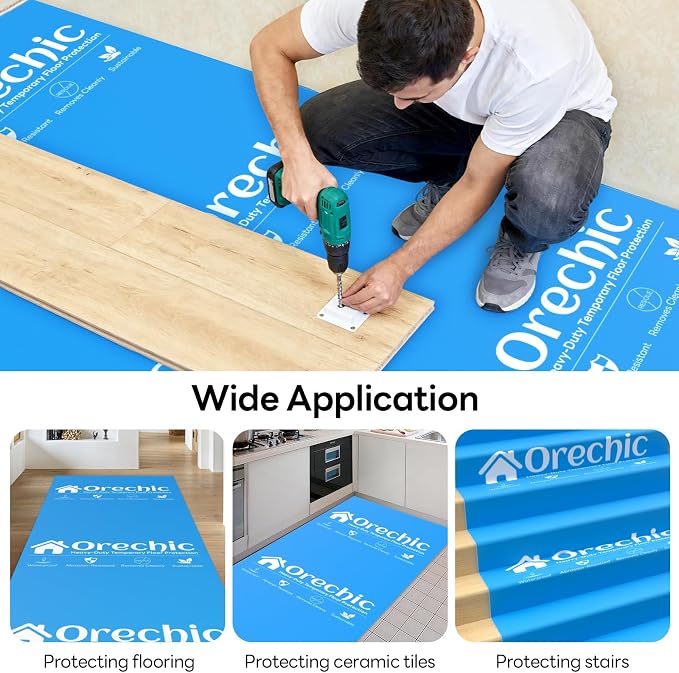 300 GSM Heavy-Duty Temporary Floor Protection, Plastic Floor Protector - Image 4