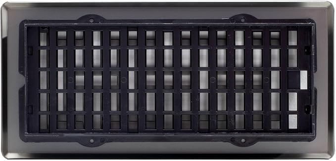 Decor Grates AJH410-GM Oriental Floor Register, 4x10 Inches, Gun Metal Finish - Image 4