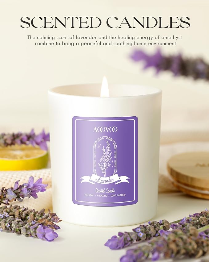 AOOVOO Lavender Scented Candles - Image 6