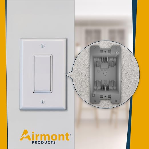 Airmont Products 20 Cu in Deep Old Work Electrical Box, 1-Gang Non-Metallic PVC - Image 4
