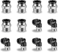 CNAODUN 12 Pcs Push to Connect Fittings 1/2 Inch Tube OD x 1/2 Inch NPT Thread by CNAODUN