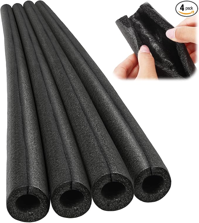 4 Pcs 3.3 Feet Foam Pipe Insulation Foam Tube Insulating Water Pipe Pool Swim by Amylove