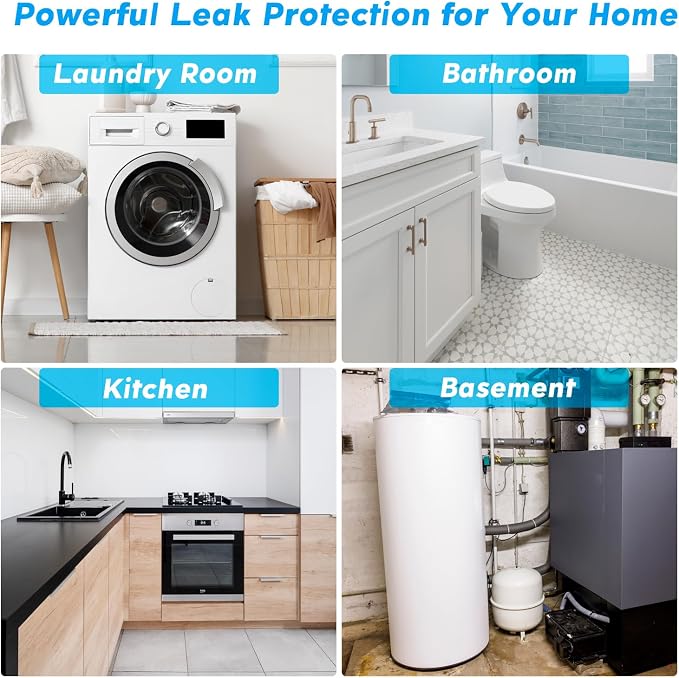 Water Leak Detector for Home, for 1-1/4-Inch Diameter Pipe | Water Alarm Leak - Image 6