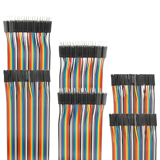 120pcs 50cm Breadboard Jumper Wires Assorted Kit, 10cm 15cm 20cm 30cm 40cm by EDGELEC