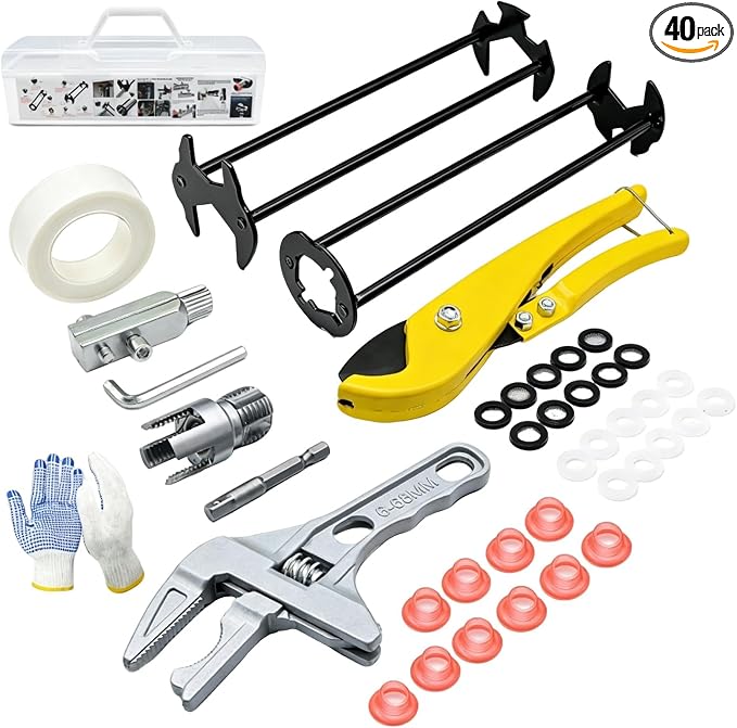 GPANDAG 40PCS Plumbing Tool and Faucet Wrench Set, Universal Sink Wrench | by GPANDAG