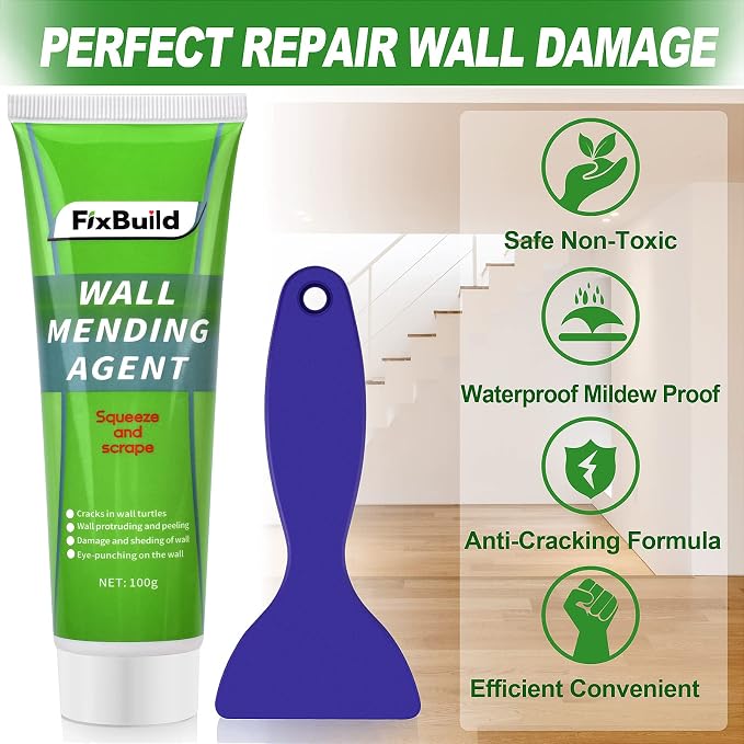 Drywall Repair Kit, 1 Spackle Wall Repair Patch Kit, Wall Mending Agent - Image 2