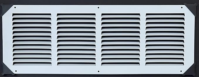 Fits 20x6 Duct Opening Stamped Steel Return Air Grille Vent Cover Grille - Image 2