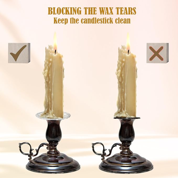 The Dreidel Company Extra Heavy Disposable Candle Holders, 50 Pack - Image 5