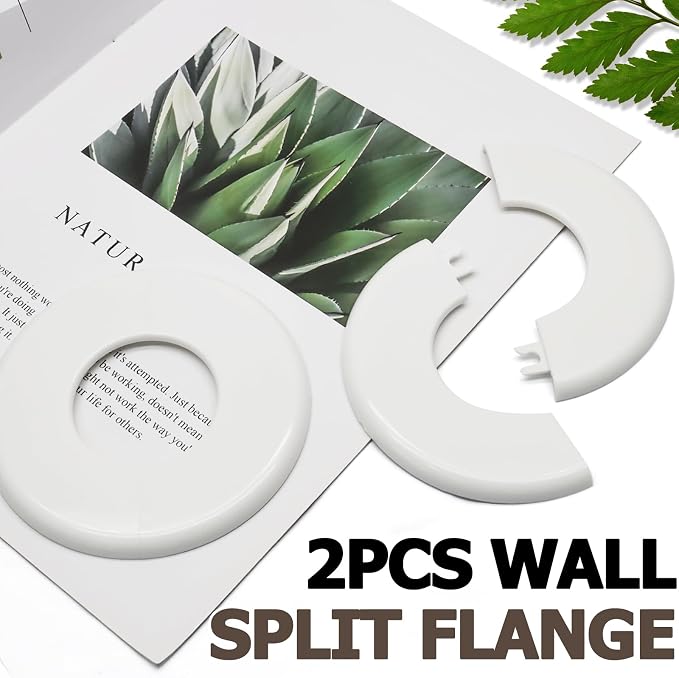 2 Pcs Wall Split Flange, Plumbing Cover Plates, - Image 6