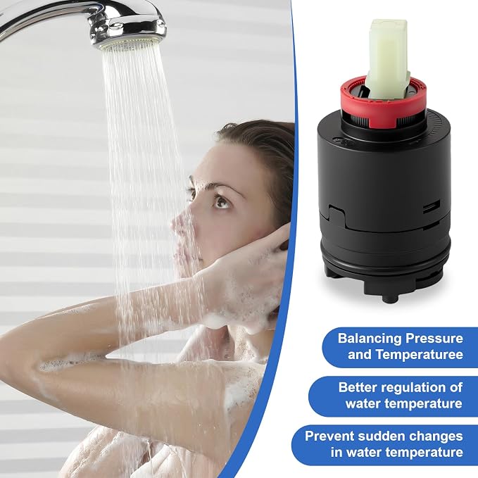 N40HKC Shower Cartridge Replacement, 40 mm Tub/Shower Faucet Cartridge - Image 6
