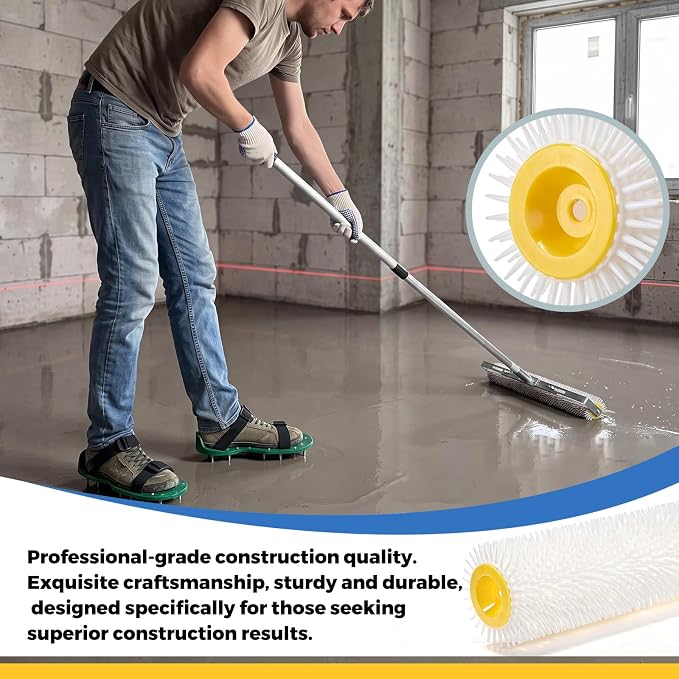 Leumoi Self Leveling Cement Tool Kit Upgraded Epoxy Floor Kit | 9" & 20" Spike - Image 6