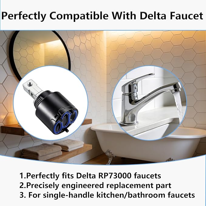 RP73000 Faucet Cartridge for Delta Kitchen/Bathroom Faucet Cartridges Parts for - Image 3